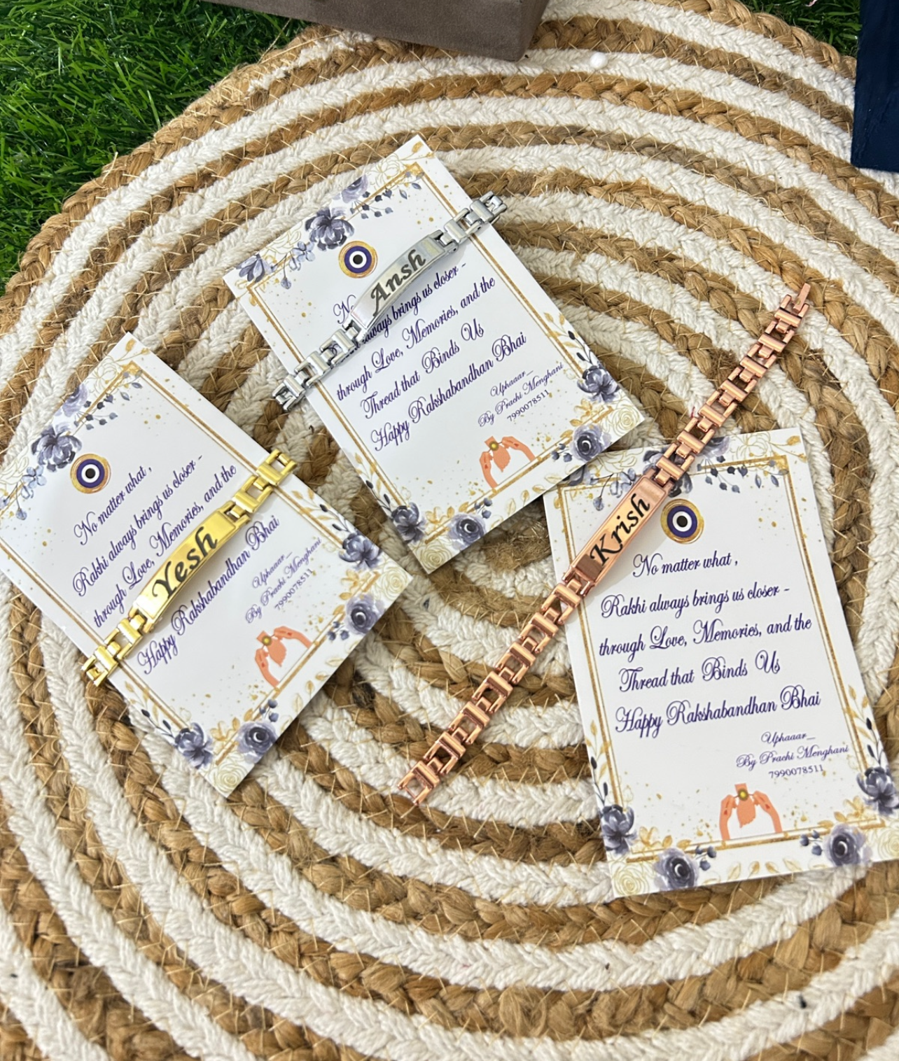 Customised bracelets rakhi