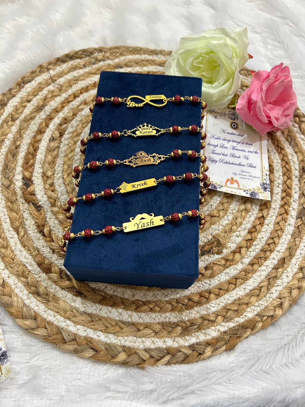 Customised Metal Name Rakhi