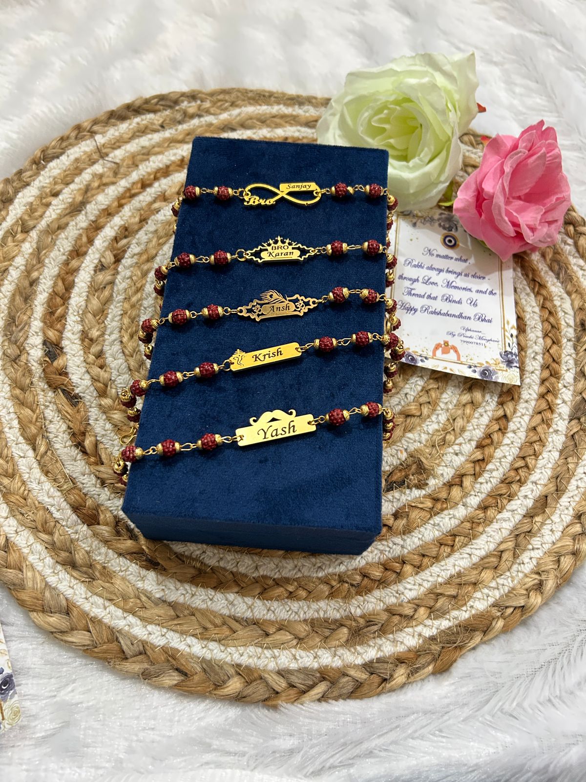 Customised Metal Name Rakhi